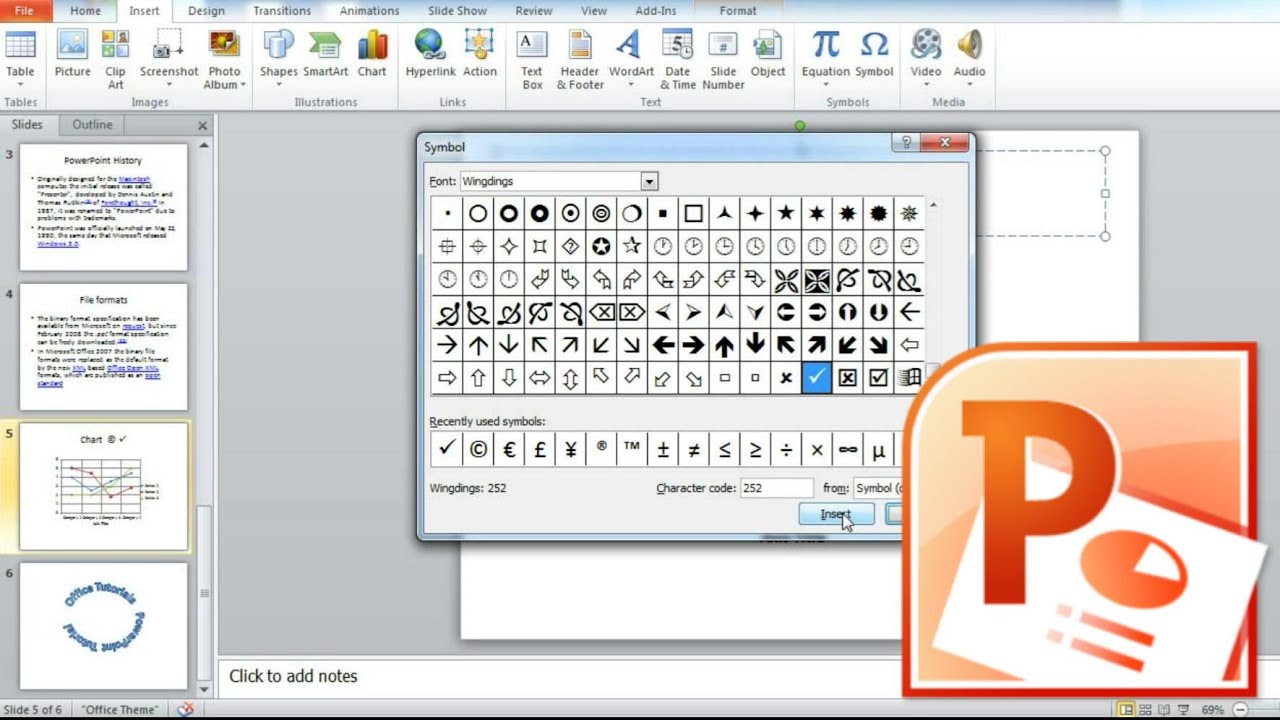 1280x720 How To Insert Symbols Into Powerpoint Presentation, Insert Check