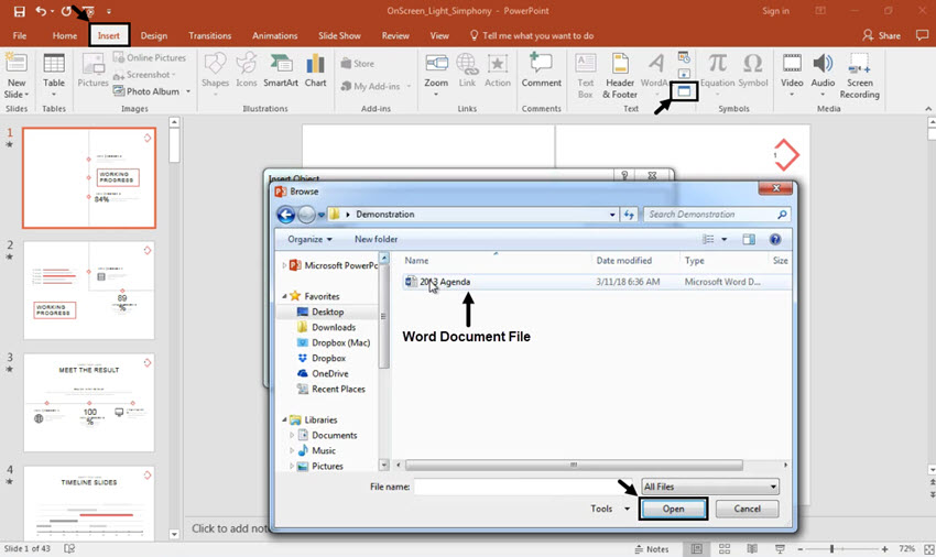 850x506 How To Insert Word Documents Into Powerpoint In Seconds