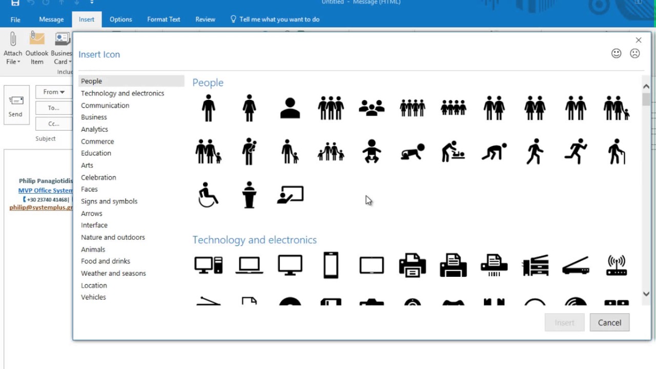 1280x720 How To Insert And Edit Icons In Microsoft Office