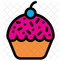 256x256 Muffn Of Colored Outline Style