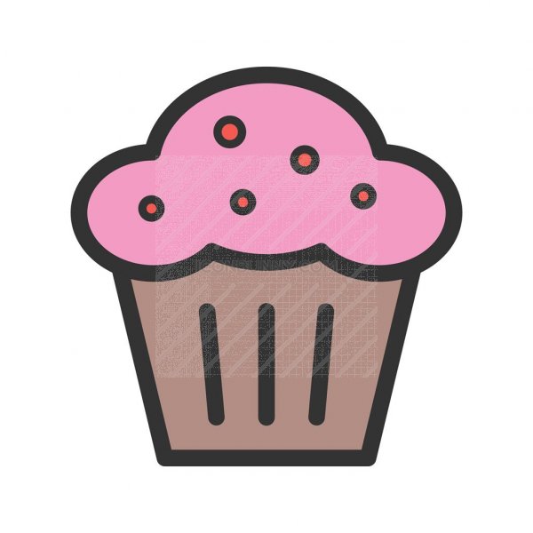 600x600 Muffin Line Filled Icon