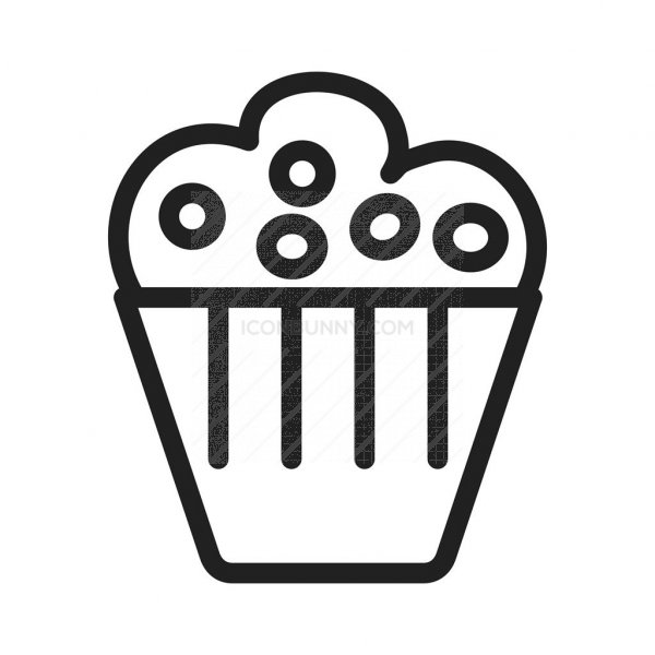 600x600 Muffin Line Icon