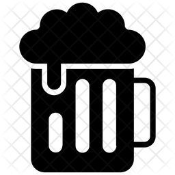 256x256 Beer Mug Icon Of Glyph Style