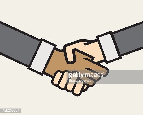 462x373 Multicultural Business Handshake Vector Icon Premium Clipart