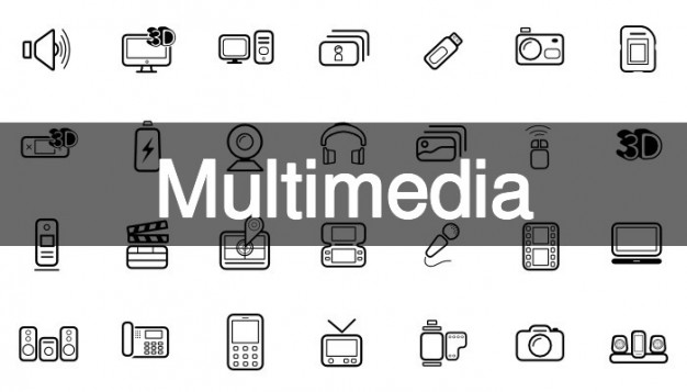 626x357 Multimedia Icon Pack Vector Free Download