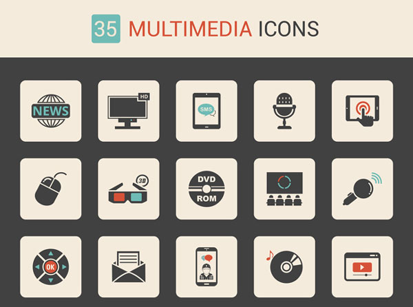 600x446 Free Download Multimedia Icon Set