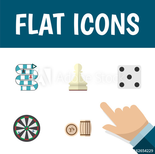 500x497 Flat Icon Entertainment Set Of Arrow, Multiplayer, Pawn And Other