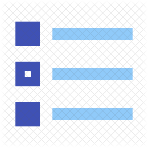 512x512 Multiple Choice Icon Of Flat Style