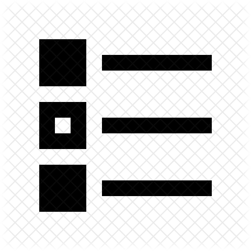 512x512 Multiple Choice Icon Of Line Style