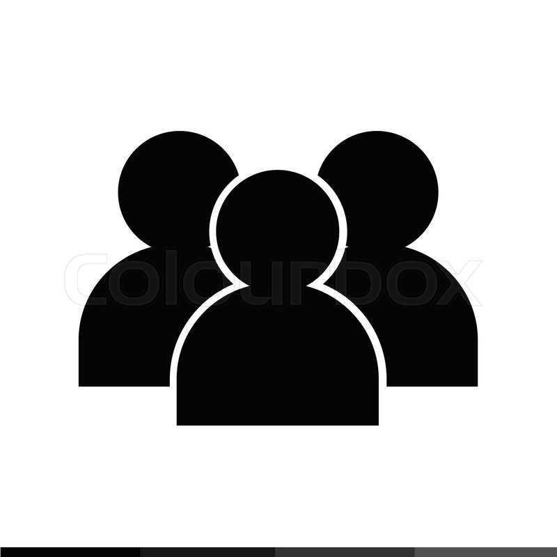 800x800 Multiple Users Icon Illustration Stock Vector Colourbox