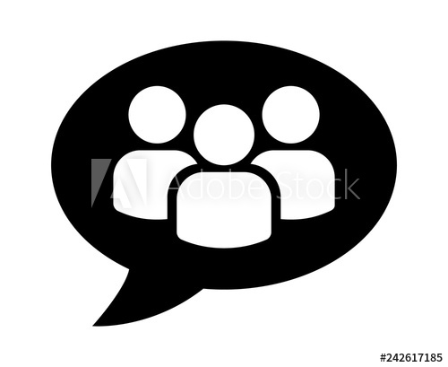 500x409 Group Chat Or Chatroom With Multiple People Chatting Flat Vector