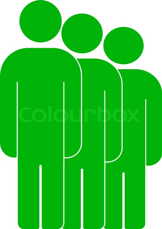 566x800 Group Of People Sign Icon Share Stock Vector Colourbox