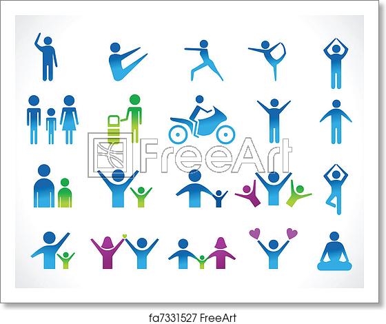 560x470 Free Art Print Of Abstract Multiple People Icon Abstract Multiple