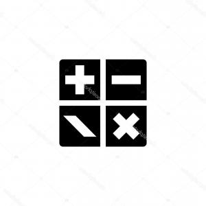 300x300 Photostock Vector Multiplication Division Plus Minus Icon Math