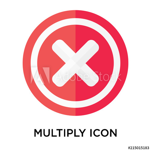 500x500 Multiply Icon Vector Sign And Symbol Isolated On White Background