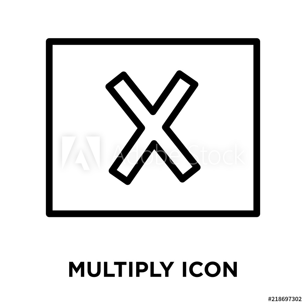 1000x1000 Photo Art Print Multiply Icons Isolated On White Background