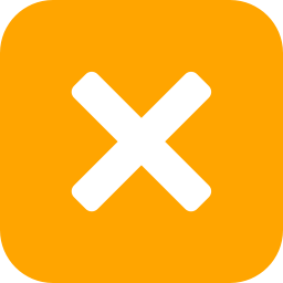 256x256 Free Orange Multiply Icon