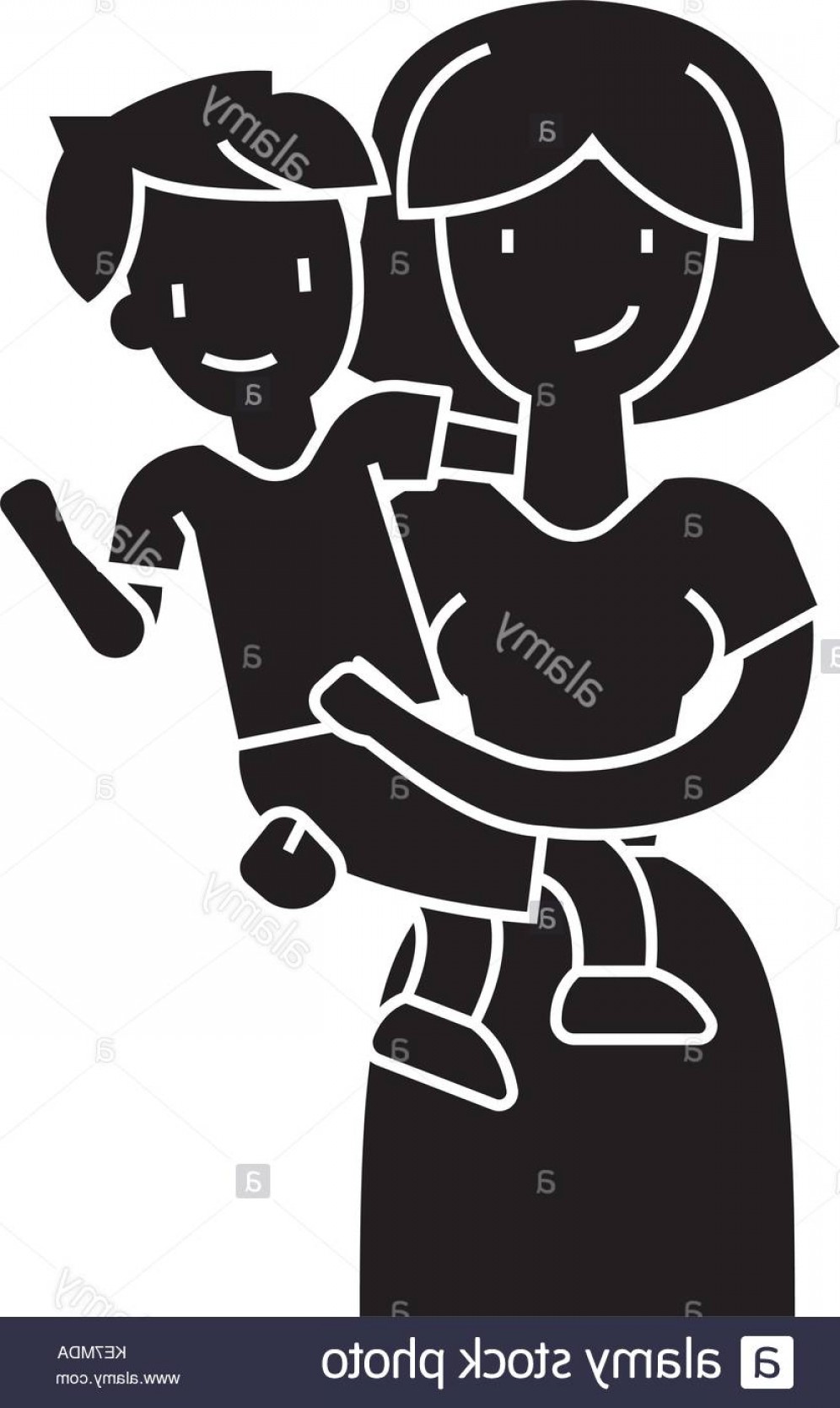 996x1668 Stock Image Mother With Son Mum With Kid Icon Vector Illustration