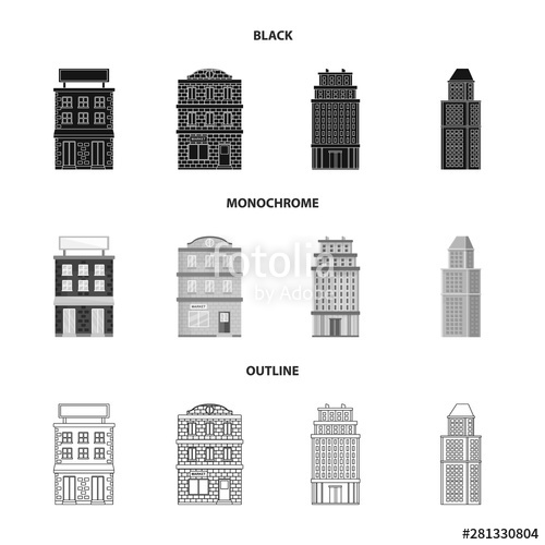 500x500 Vector Design Of Municipal And Center Icon Collection