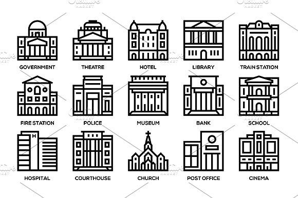 580x386 Urban Municipal Government Buildings