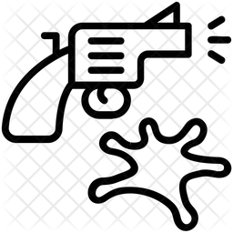 256x256 Murder Icon Of Line Style