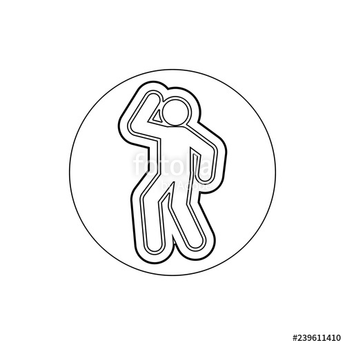 500x500 A Trace Of Chalk From Murder Icon Element Of Crime For Mobile