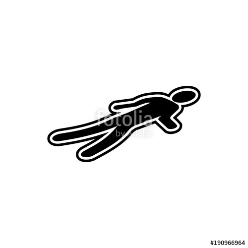 500x500 Trail Of Murder Icon Element Of Police Profession Icon Premium