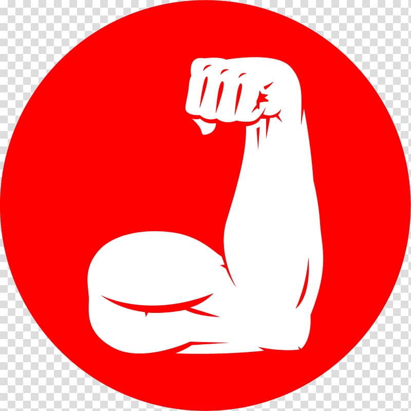800x800 Muscle Arm Bodybuilding Icon, Fitness Slimming Red Icon
