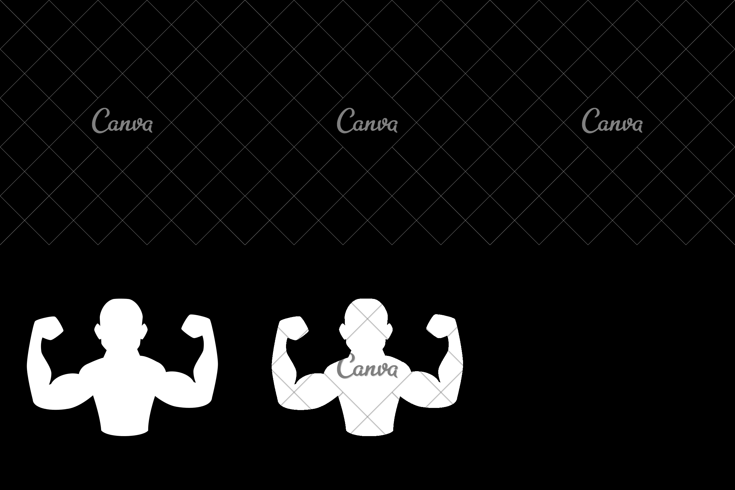 2400x1600 Muscle Arm Man Gym Icon Vector Graphic