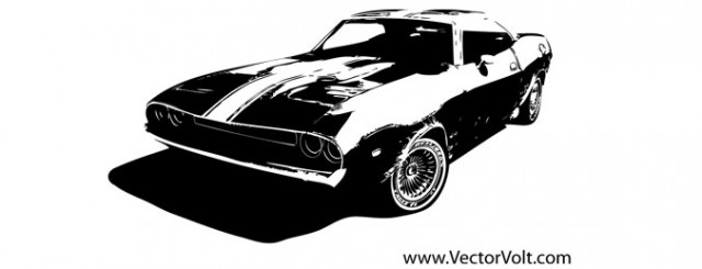 Free Muscle Car Vector Free Vector Graphics 640x245 Free Muscle Car Vector Free Vector Graphics