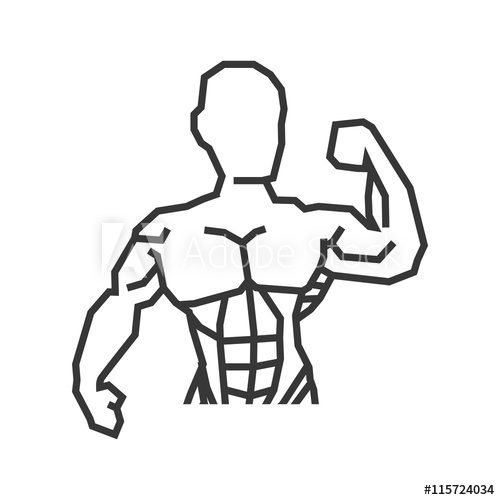 500x500 Healthy Lifestyle And Bodybuilder Concept Represented