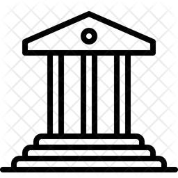 256x256 Museum Icon Of Line Style