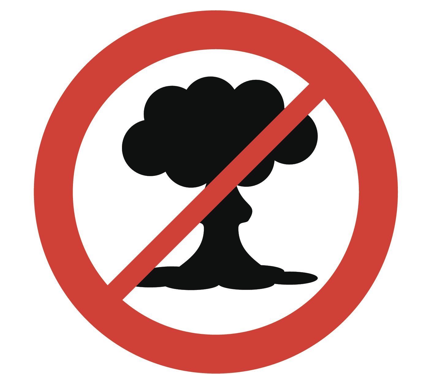 1403x1223 Anti Atomic Bomb Mushroom Cloud Icon Vinyl Decal