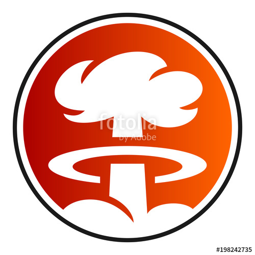 500x500 Circular, Gradient Mushroom Cloud