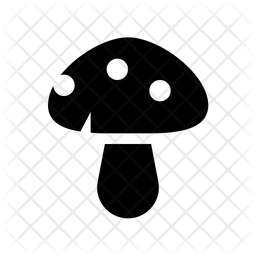 256x256 Mushroom Icon Of Glyph Style