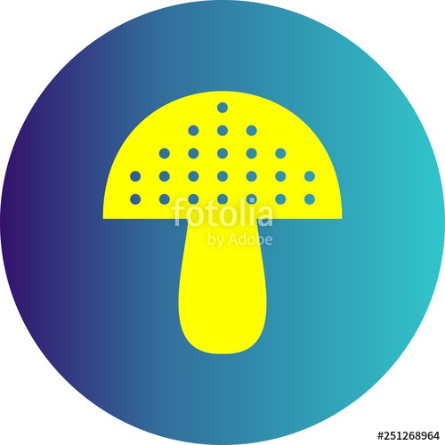 500x500 Vector Mushroom Icon Stock Image And Royalty Free Vector