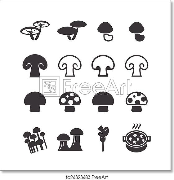 561x581 Free Art Print Of Mushroom Icon Freeart