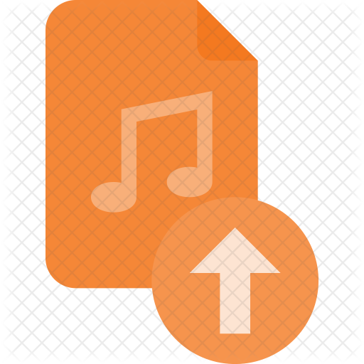 Upload Music Icon Of Flat Style 512x512 Upload Music Icon Of Flat Style