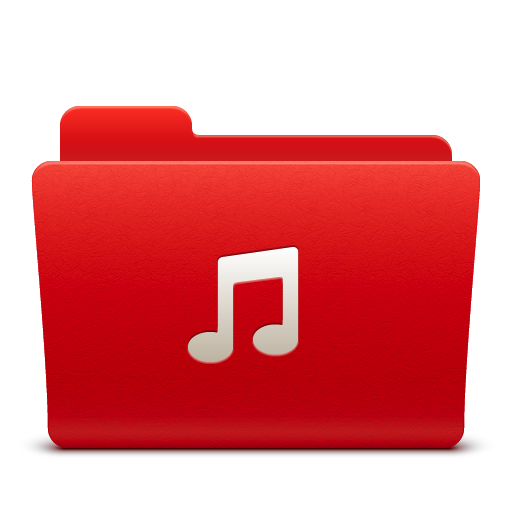 512x512 Music, Folder Icon Free Of Soda Red Icons