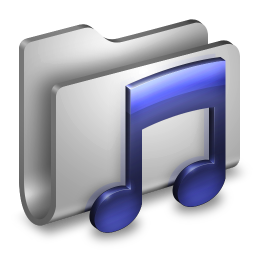 256x256 Music Metal Folder Icon Download Alumin Folders Icons Iconspedia