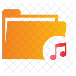 256x256 Music Folder Icon Of Flat Style