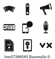 180x195 Film Genres Icon Set Posters And Art Prints Barewalls