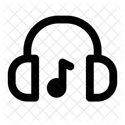 256x256 Listen Music Icon Of Line Style