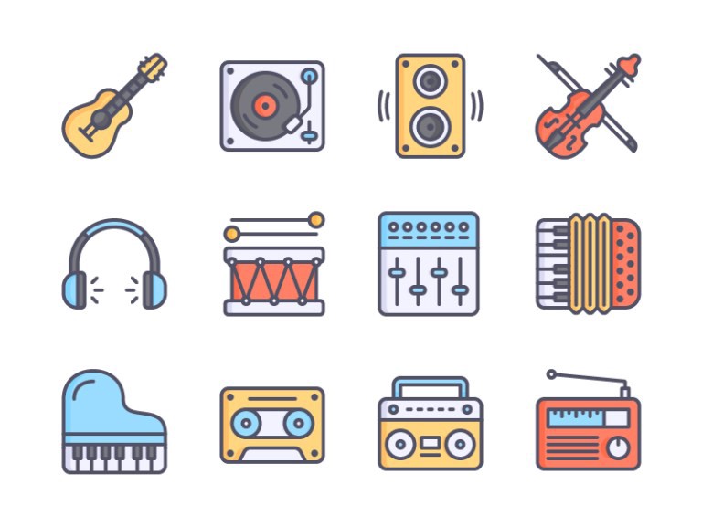 Free Music Icon Sets You Must Download 768x576 Free Music Icon Sets You Must Download
