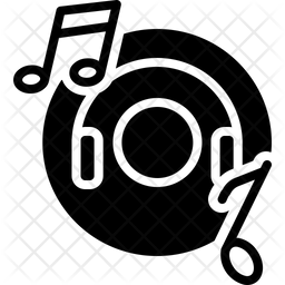 Music Icon Of Glyph Style 256x256 Music Icon Of Glyph Style