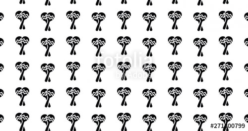 500x264 Illustrated Maracas Background Clip Motion Backdrop Video