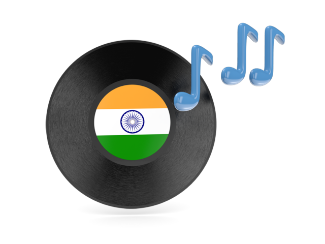 640x480 Music Icon Illustration Of Flag Of India