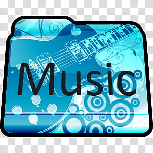 300x300 Folder Icons Music Teal Music Folder Icon Transparent