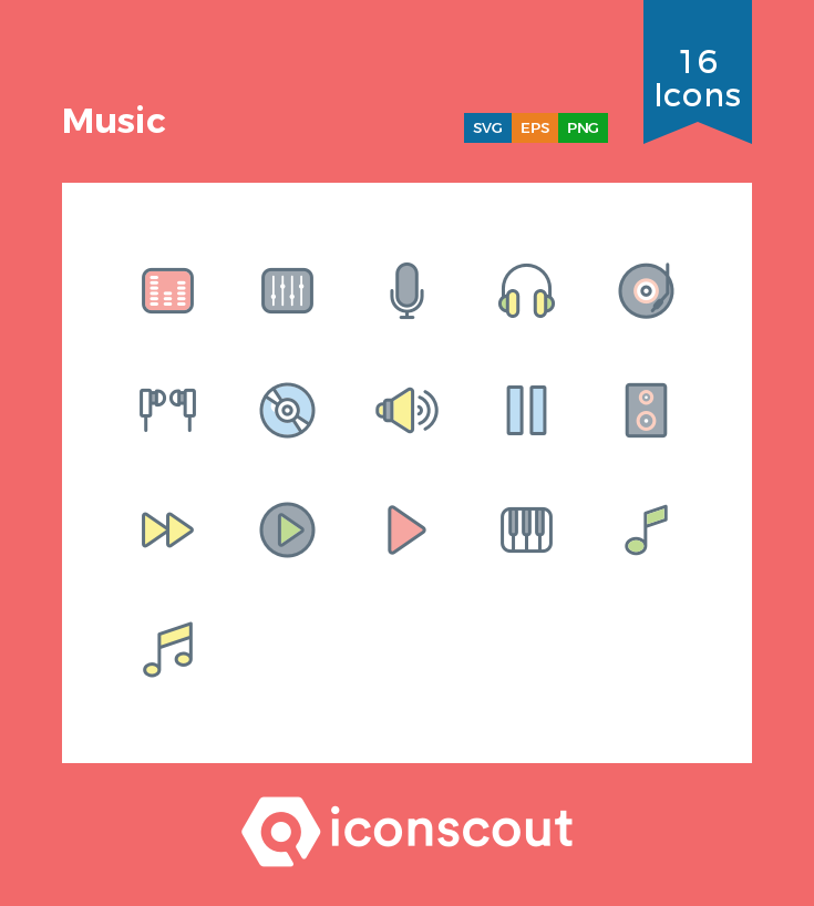735x818 Music Icon Pack