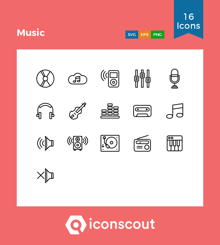 735x818 Music Icon Pack